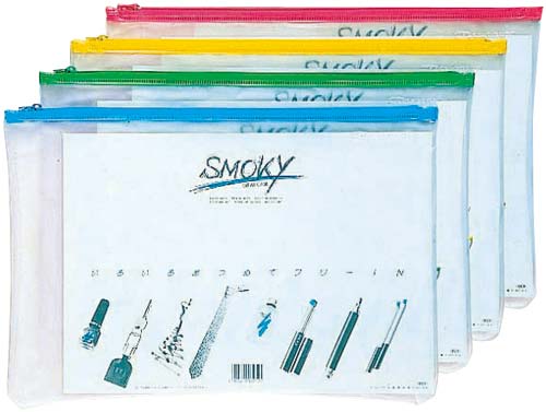 クリヤーケース・スモーキィA4横黄5枚