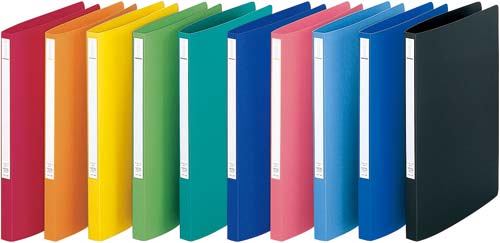 スーパーパンチレスファイルA4縦橙×5