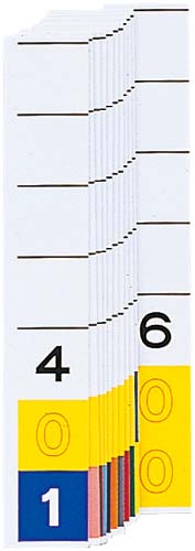 カラーナンバー見出し紙<TD3桁> 401−600