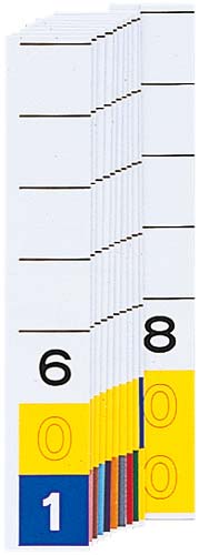 カラーナンバー見出し紙<TD3桁> 601−800