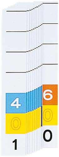 カラーナンバー見出し紙<MD3桁> 401−600