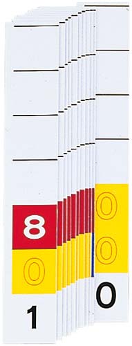 カラーナンバー見出し紙<MD3桁> 801−000