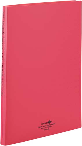 クリヤーブックポケット交換タイプA4縦30穴 赤