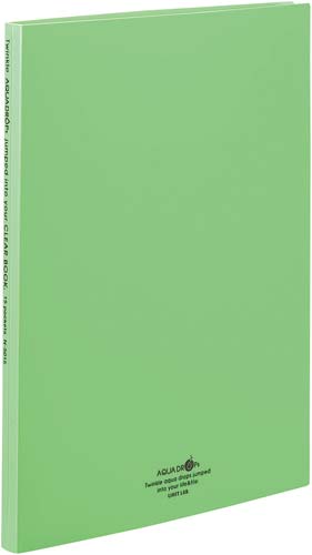 クリヤーブックポケット交換タイプA4縦30穴 黄緑