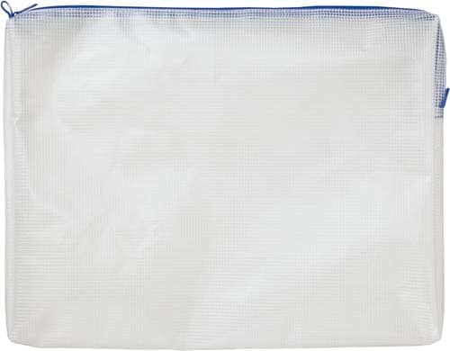 メッシュケースマチ付B4 300×395mm青