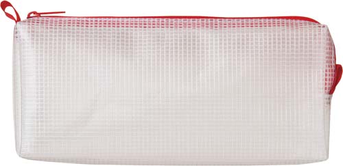 メッシュケースマチ付90×205mm赤3枚入