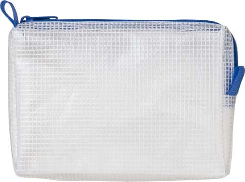 メッシュケースマチ付100×140mm青3枚入