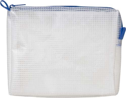 メッシュケースマチ付A6 130×165mm青3枚