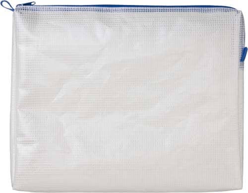 メッシュケースマチ付B5 225×285mm青3枚