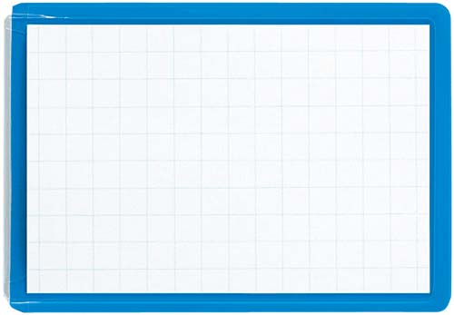 ソフト名札ピン・クリップ両用50×75mm青50個