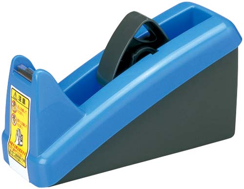 卓上テープカッター青 小巻・大巻用