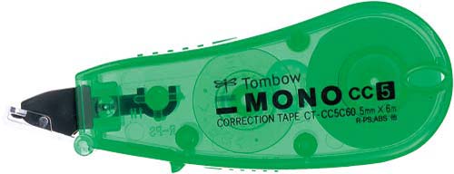 修正テープモノCC 幅5mm グリーン 10セット
