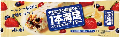 アサヒ 1本満足バー シリアルホワイト 1本 x9