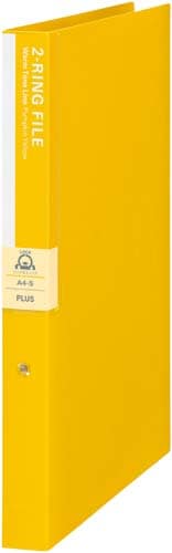 2リングファイル背幅30mmパンプキンイエロー×5