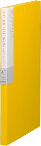 クリアーファイルA4縦パンプキンイエロー24P