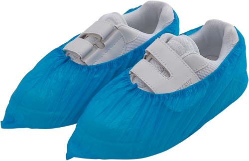 ポリエチシューズカバー ブルー 100枚×10