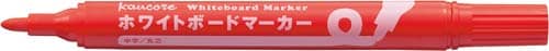 ホワイトボードマーカー 丸芯 赤3本