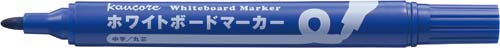 ホワイトボードマーカー 丸芯 青3本