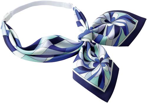 スカーフリボン ブルー