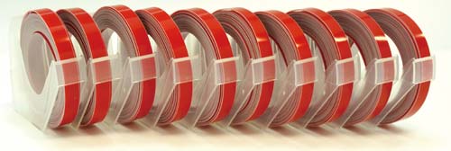 マシューズテープ 6mm幅 赤 10個入