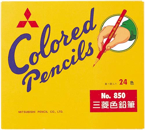 紙箱色鉛筆850 24色セット