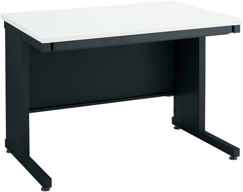 インベント平机奥行700幅1000ホワイト脚BK