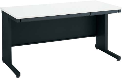 インベント平机奥行700幅1400ホワイト脚BK