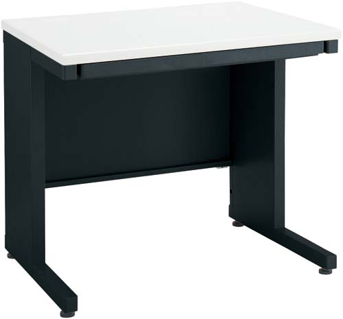 インベント平机奥行600幅800ホワイト脚BK