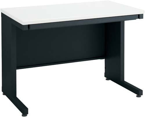 インベント平机奥行600幅1000ホワイト脚BK