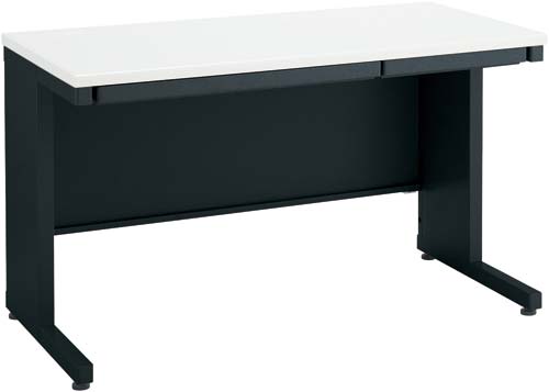 インベント平机奥行600幅1200ホワイト脚BK