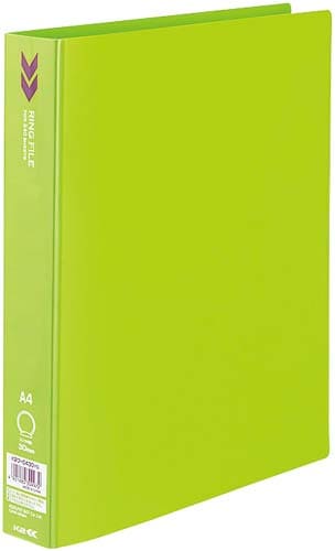 Oリングファイル<K2>背幅39mm黄緑 10冊