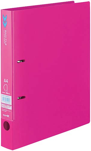 Dリングファイル<K2>背幅36mmピンク×10