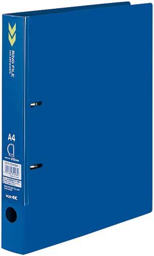 Dリングファイル<K2>背幅39mm枚青×5