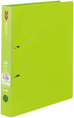 Dリングファイル<K2>背幅39mm枚黄緑×10