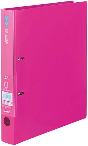 Dリングファイル<K2>背幅39mm枚ピンク×10