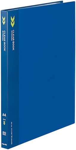 クリヤーブックK2 固定式A4縦20P青10冊