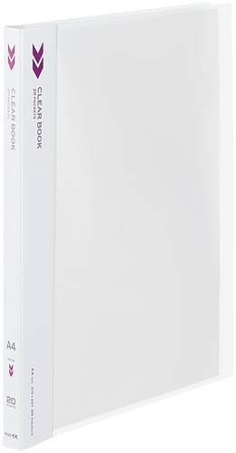 クリヤーブックK2 固定式A4縦20P透明 5冊