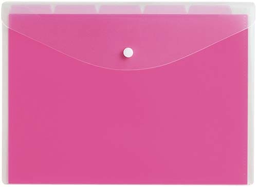 ホルダーケースK2(5山インデックス付)A4桃6冊