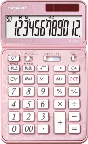 電卓 プレミアムシリーズ ピンク×3