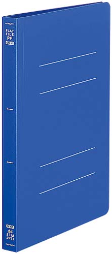 フラットファイル(PP) A5縦 青 10冊