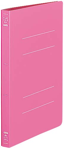 フラットファイル(PP) A5縦 ピンク 10冊
