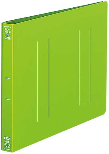 フラットファイル(PP) A5横 黄緑 5冊