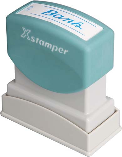 Xスタンパービジネス用 B型 BANK 藍