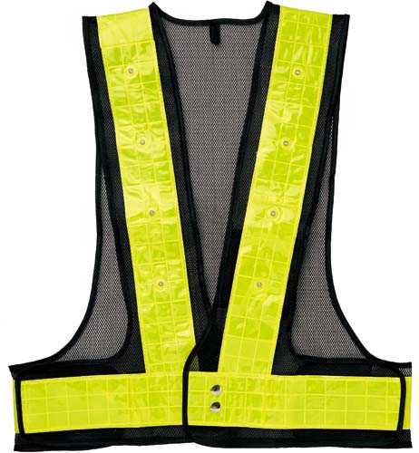 反射安全ベスト LED イエロー