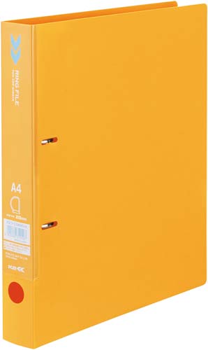 Dリングファイル<K2>背幅39mm枚橙×5