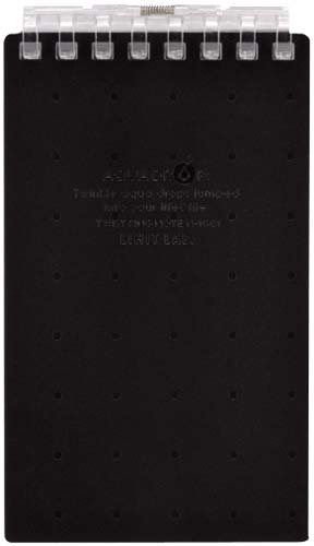 ツイストノート メモサイズ8穴 黒 10冊