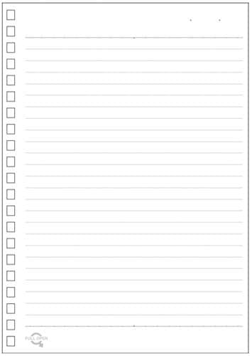 ツイストノート専用リーフ B6 B罫 30枚 5冊