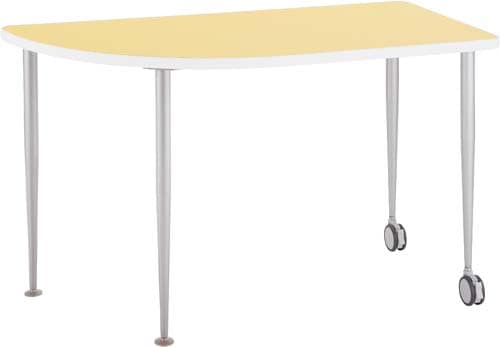 スタイルフィット2円長形(R)イエロー半キャスター