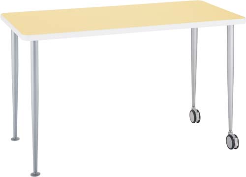 スタイルフィット2 長方形イエロー 半キャスター