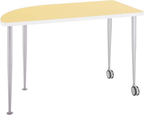 スタイルフィット2円長形(L)イエロー半キャスター